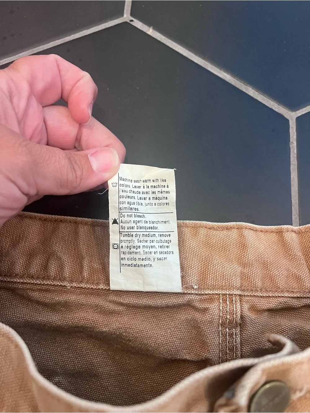 Vintage Carhartt Men's Relaxed Work Pants Cotton Canvas Worn in Distressed 40/32